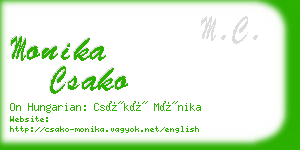 monika csako business card